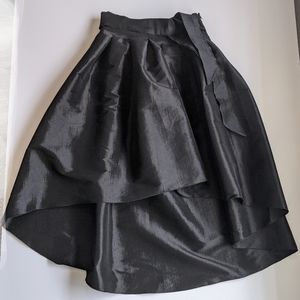Women Black Skirt with Belt, Kafe Design, Size L